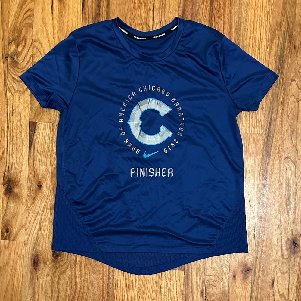 Chicago 2019 Nike Blue Marathon Finisher Tee